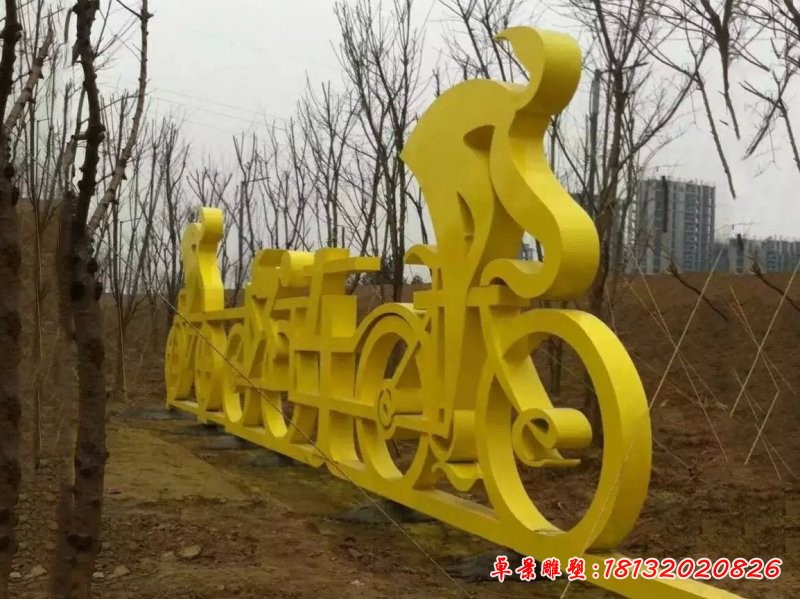 运动人物雕塑,不锈钢抽象人物