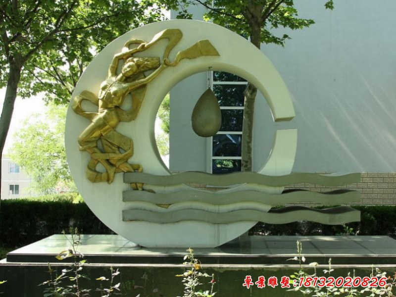 不锈钢嫦娥奔月雕塑,园林不锈钢雕塑
