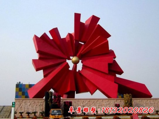 不锈钢光芒照大地雕塑,广场不锈钢雕塑
