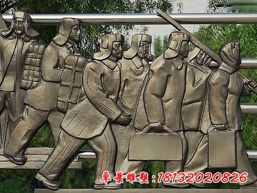 不锈钢人物浮雕