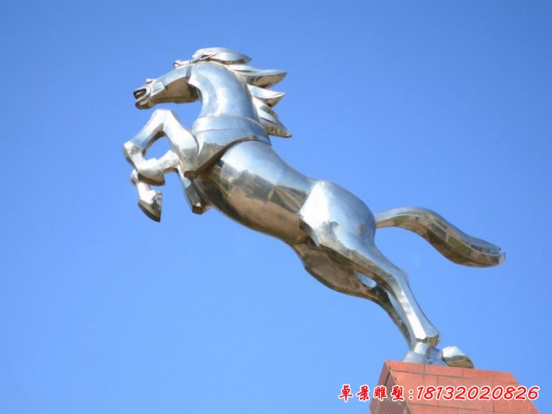 不锈钢马动物雕塑
