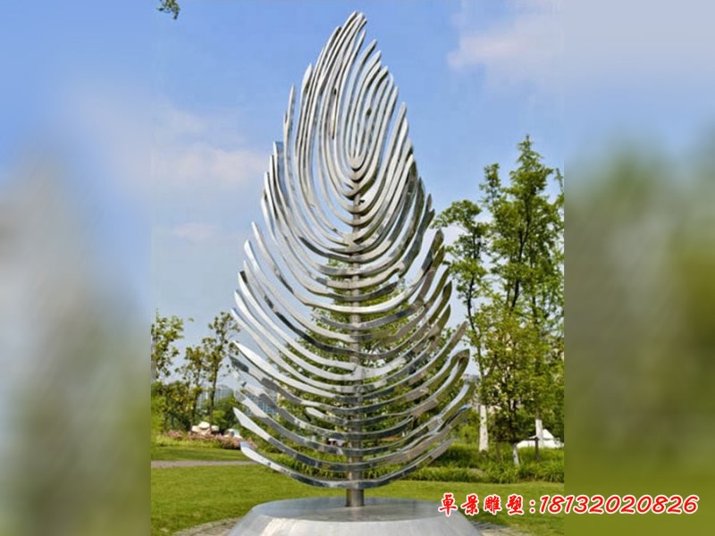不锈钢抽象柏树