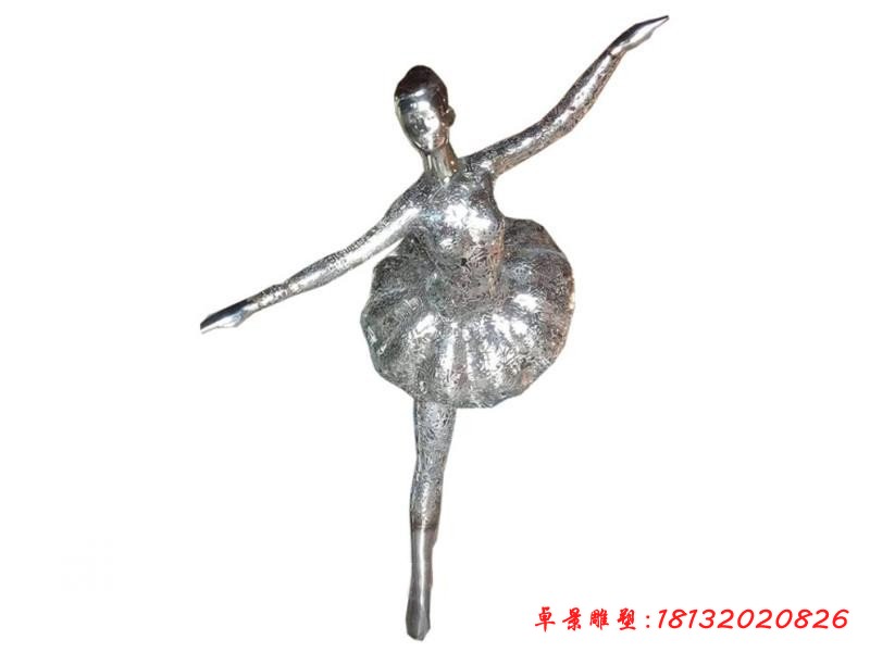 不锈钢抽象跳芭蕾舞的女孩