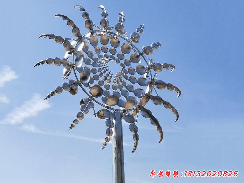 不锈钢广场抽象向日葵雕塑