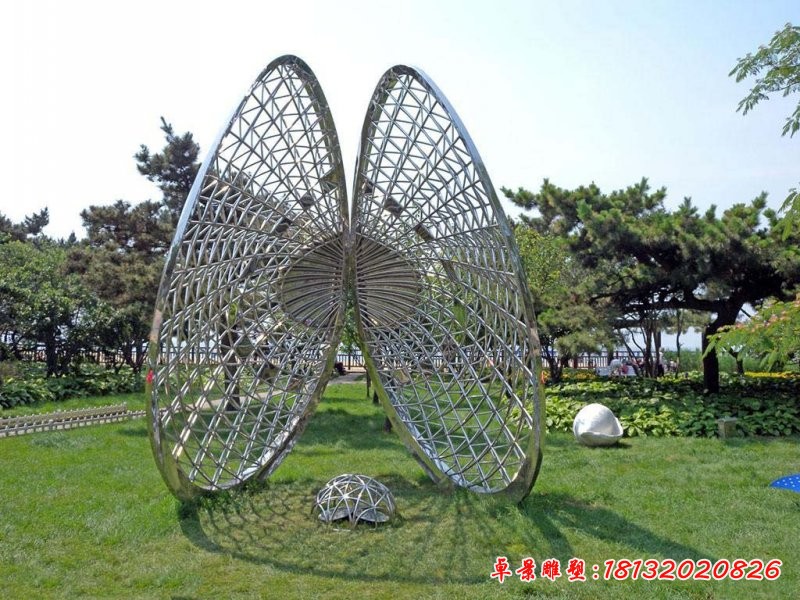 公园不锈钢抽象海星贝壳雕塑