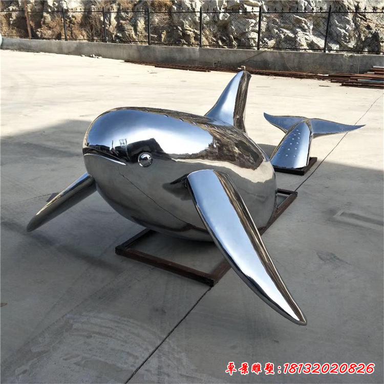 不锈钢动物鲸鱼雕塑