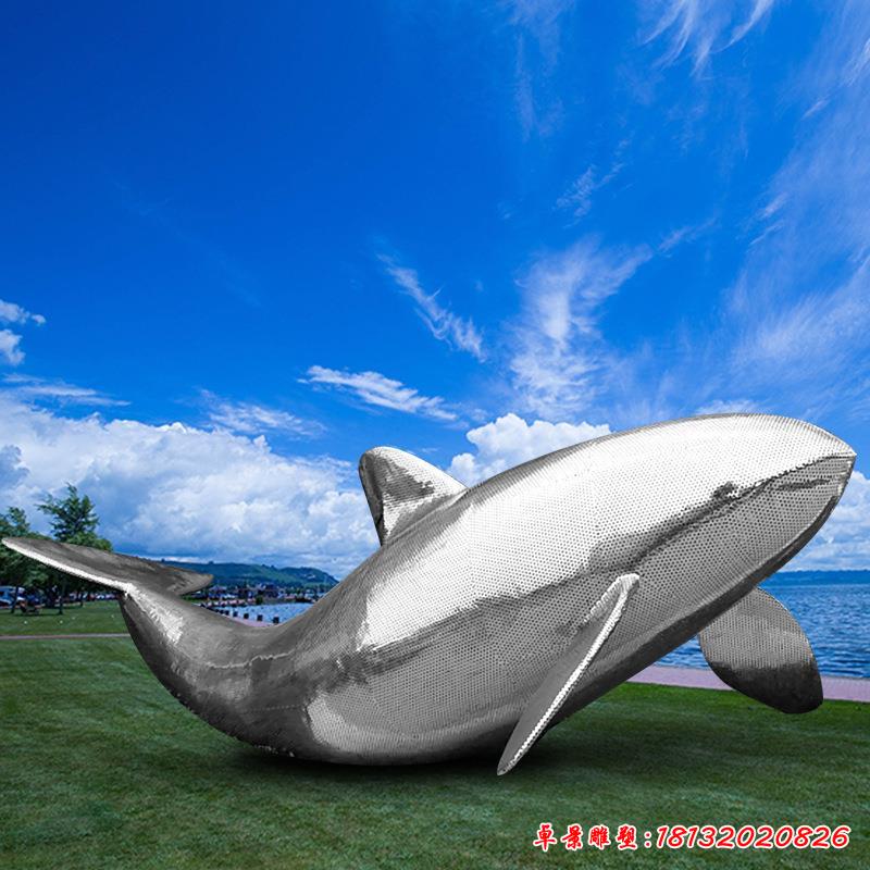 不锈钢鲸鱼雕塑 (8)