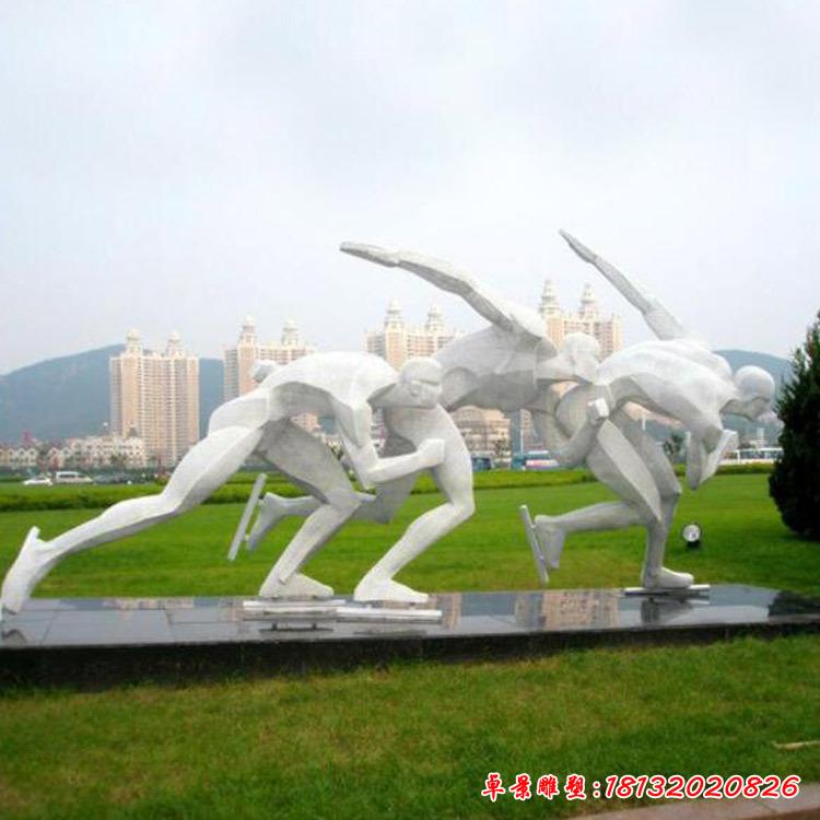 不锈钢广场人物雕塑 (4)