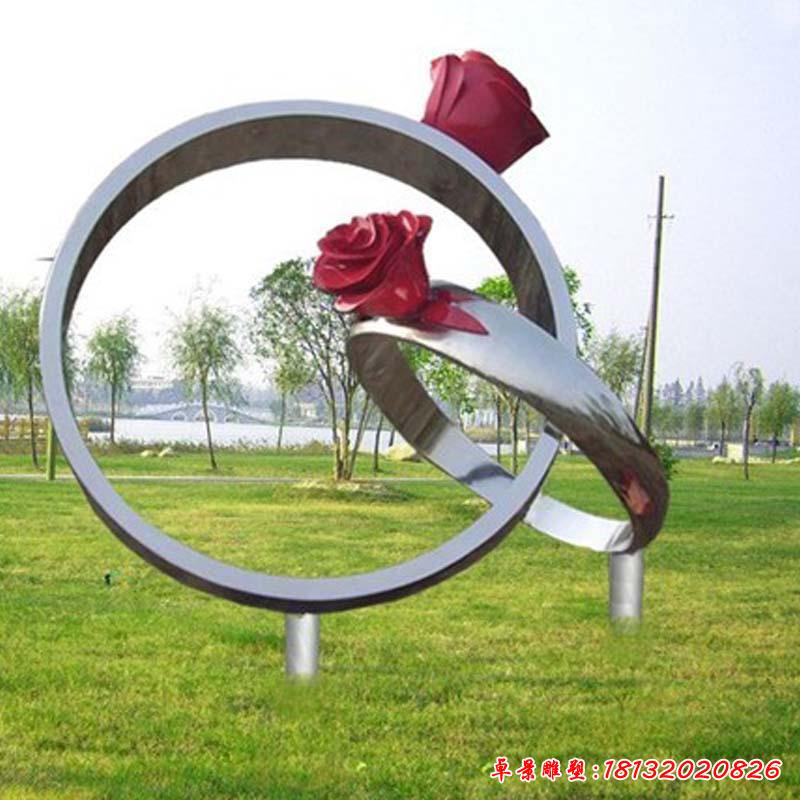 户外不锈钢玫瑰戒指 (2)