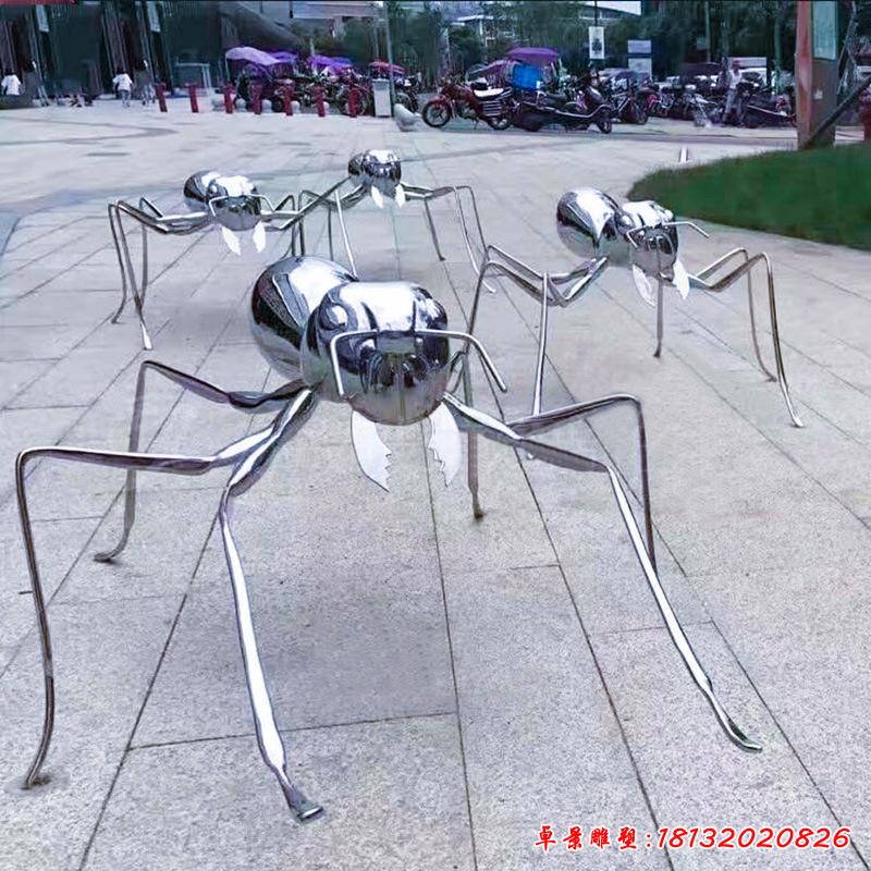 不锈钢昆虫蚂蚁雕塑6