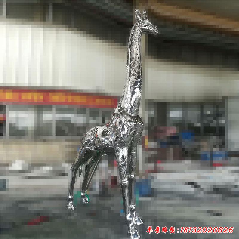 不锈钢长颈鹿雕塑 (8)