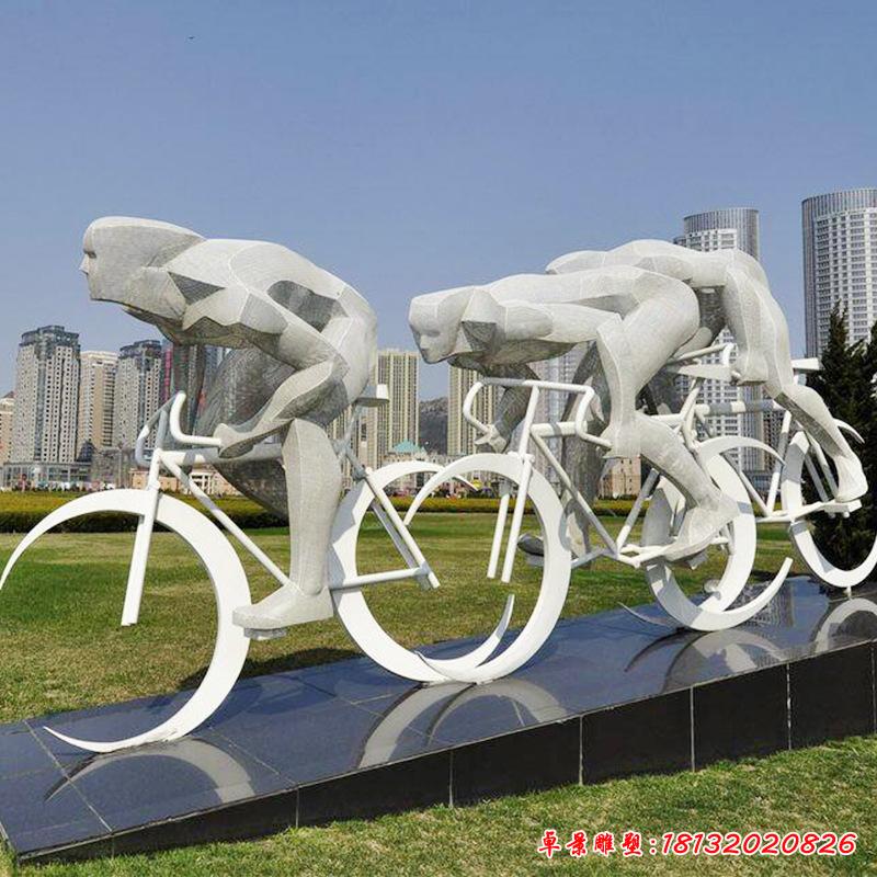 不锈钢广场抽象人物雕塑 (6)