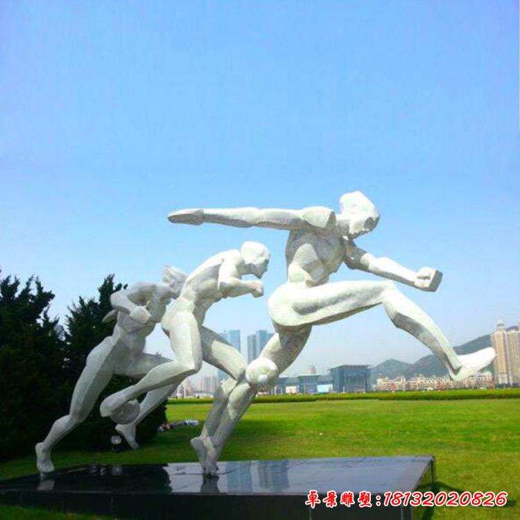 不锈钢广场抽象人物雕塑 (7)