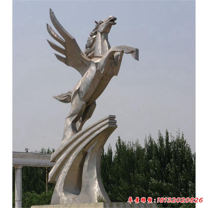 不锈钢飞马雕塑 (3)