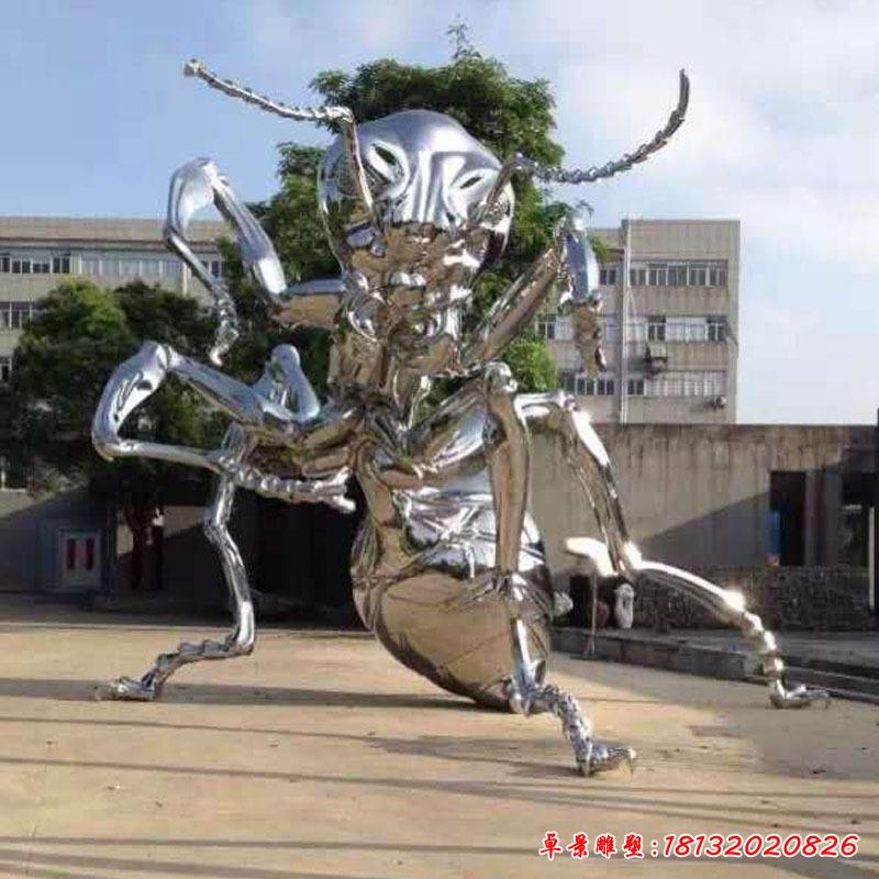 大型不锈钢动物雕塑厂家定制园林景观校园雕塑不锈钢蚂蚁雕塑摆件101435