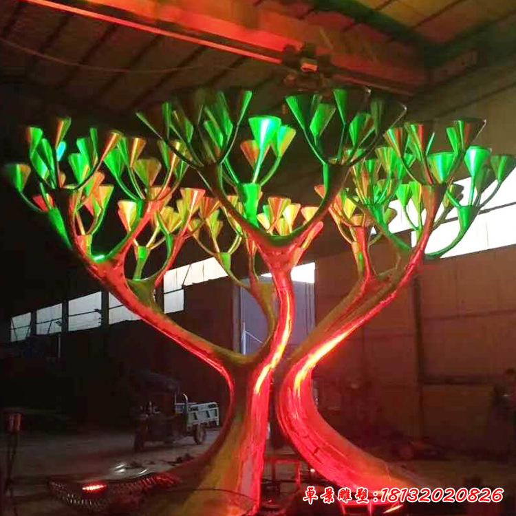 不锈钢树雕塑 (4)