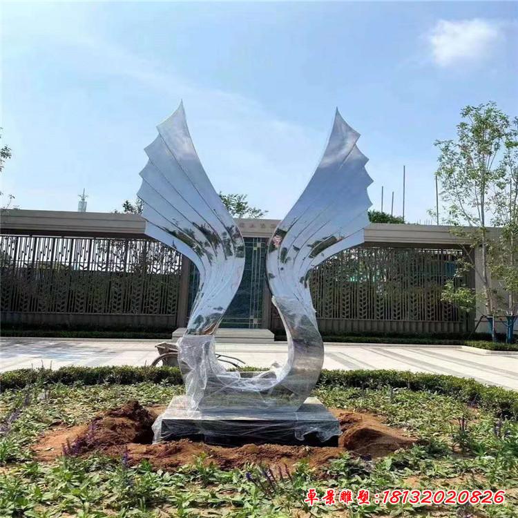 不锈钢翅膀艺术雕塑 (4)
