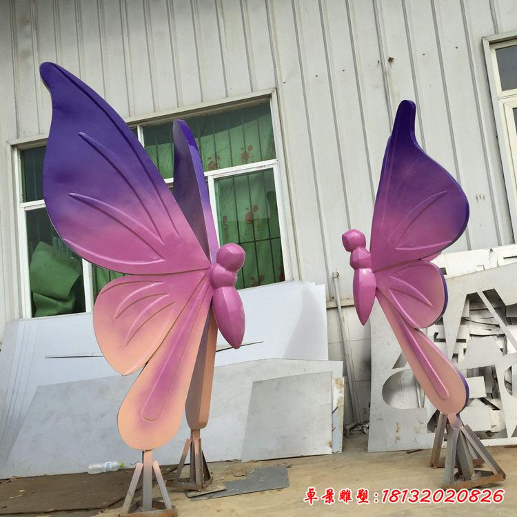 不锈钢广场蝴蝶雕塑3