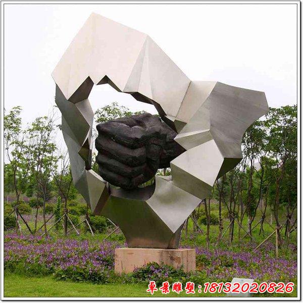 不锈钢公园法治雕塑 3