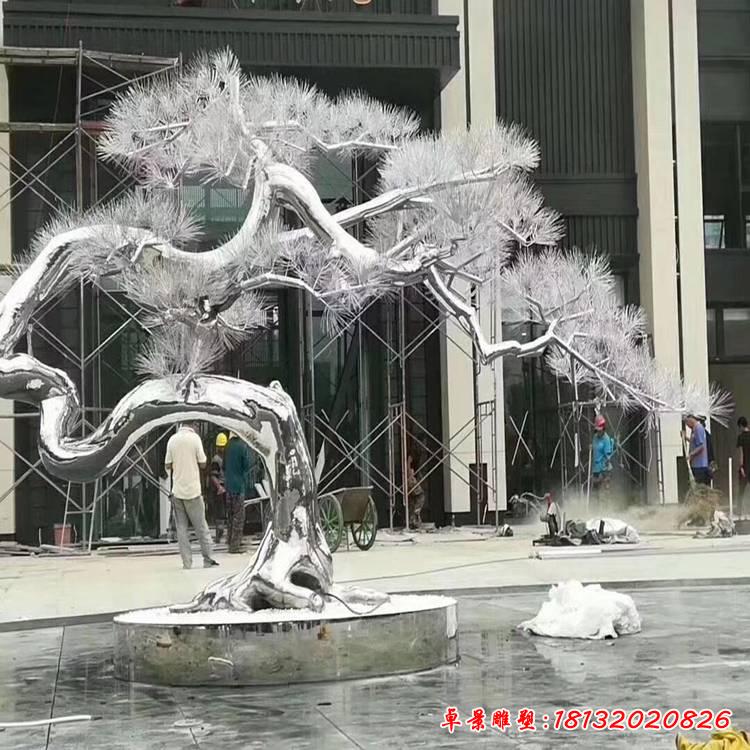 不锈钢城市树雕塑
