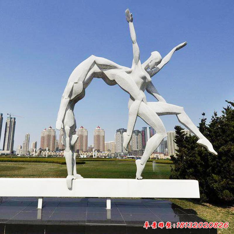 不锈钢户外运动人物雕塑