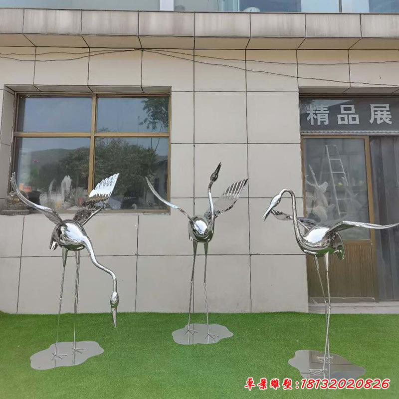 不锈钢公园仙鹤 (3)