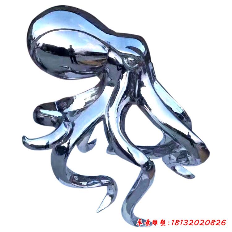 不锈钢创意章鱼雕塑