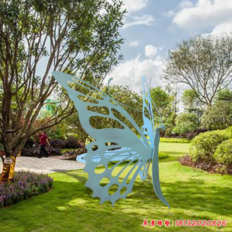 不锈钢园林蝴蝶座椅雕塑3