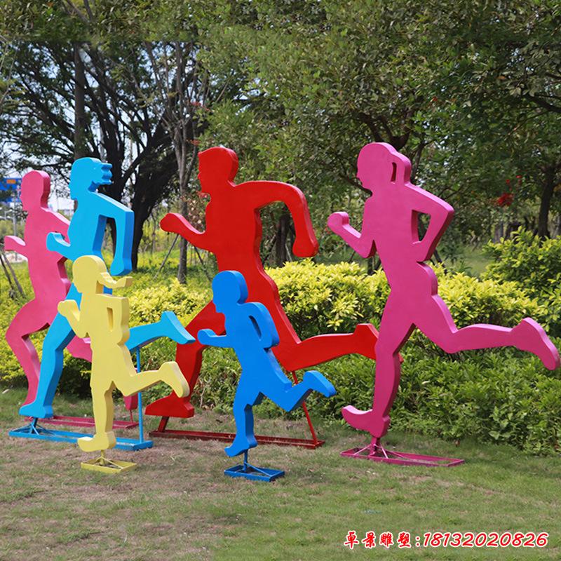 不锈钢奔跑人物雕塑 (5)