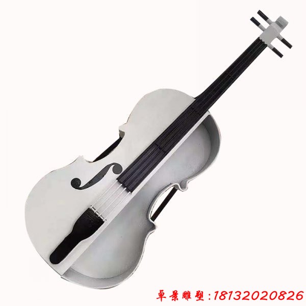 不锈钢抽象提琴雕塑