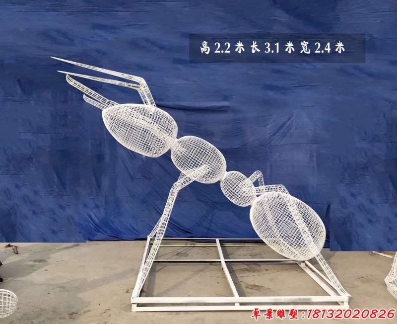 镂空蚂蚁不锈钢雕塑 (3)