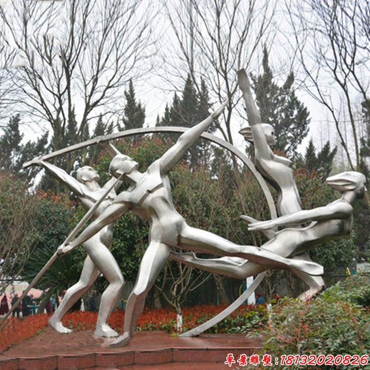 不锈钢奥运会运动项目人物雕塑