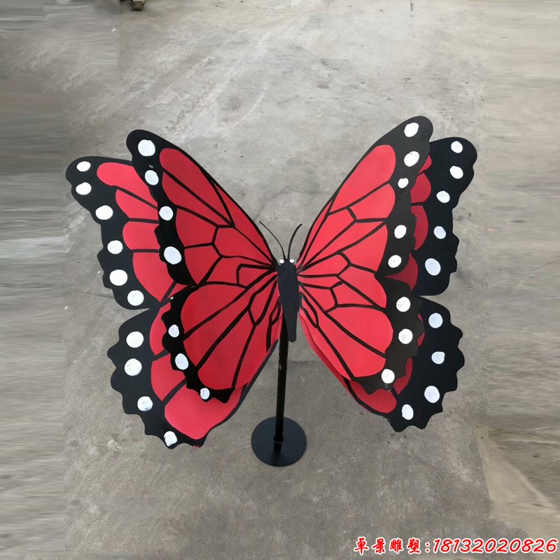喷漆工艺不锈钢彩色蝴蝶雕塑 (4)