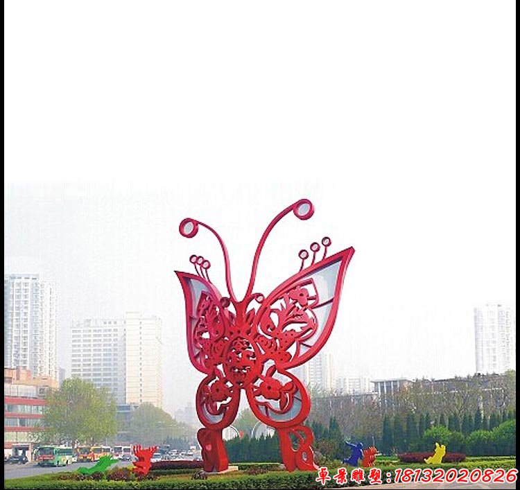 不锈钢大型蝴蝶雕塑