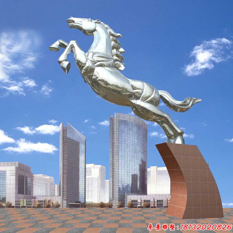 不锈钢飞马城市景观雕塑