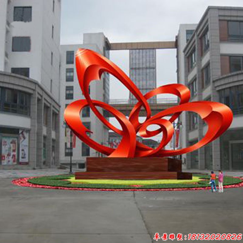 不锈钢和谐雕塑,街边景观雕塑