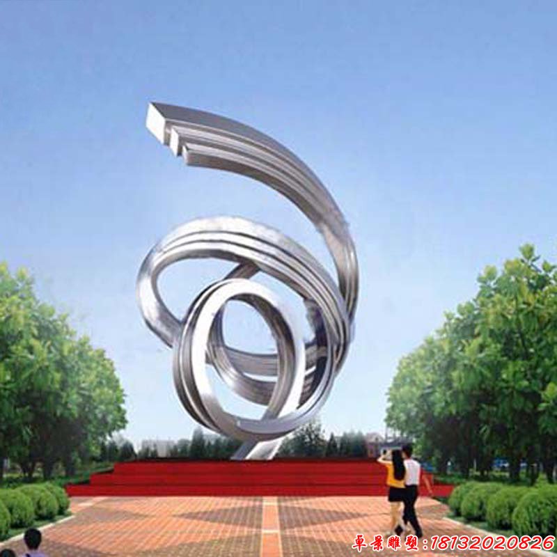 不锈钢团结雕塑,城市不锈钢雕塑 (2)