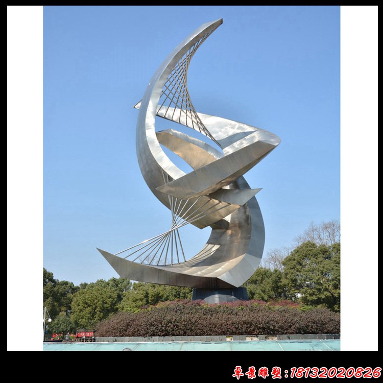 不锈钢团结发展雕塑,城市不锈钢雕塑