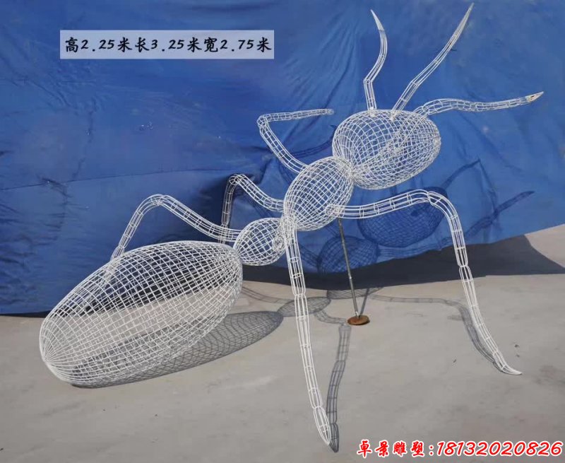不锈钢镂空蚂蚁雕塑 (7)