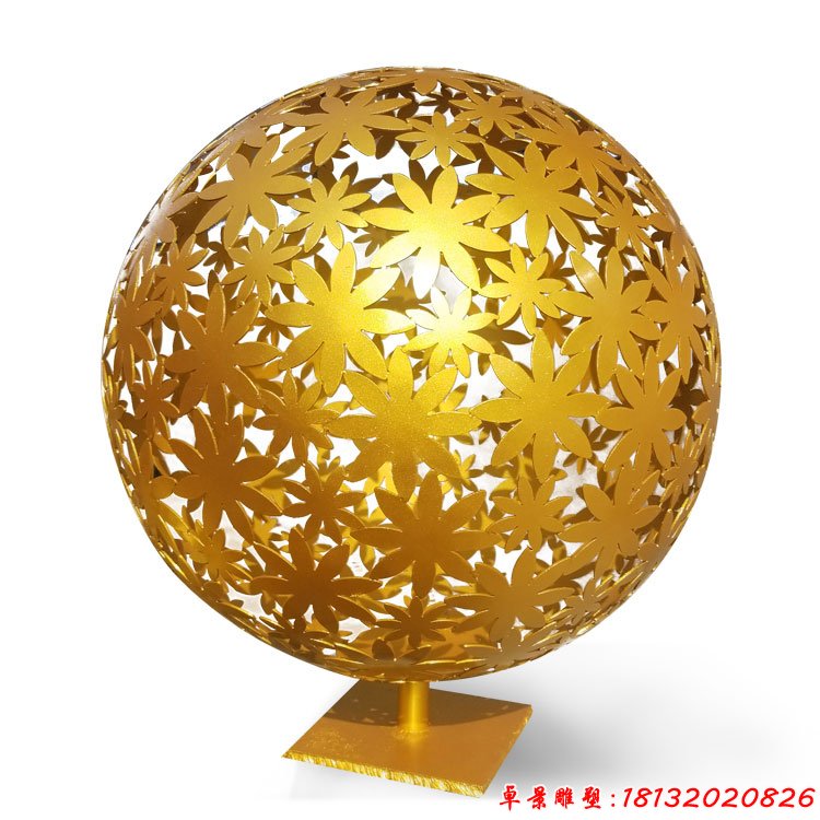 不锈钢镂空球艺术造型雕塑
