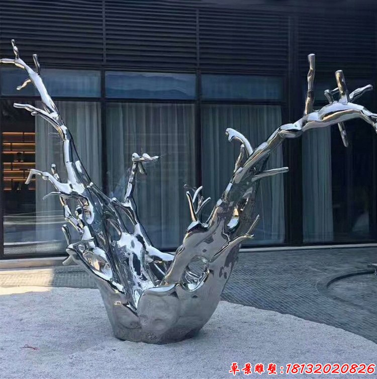 水花不锈钢抽象雕塑 (2)