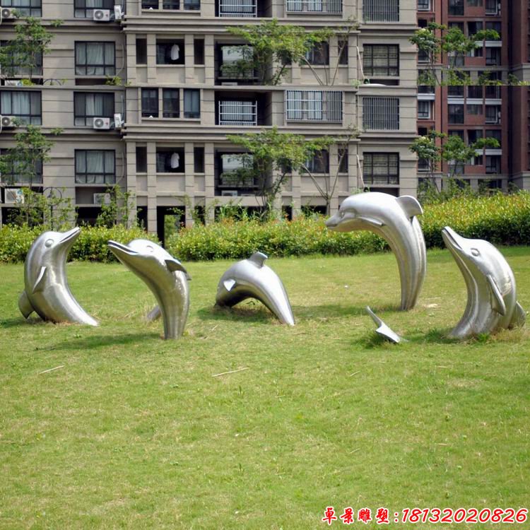 城市不锈钢企鹅雕塑(1)