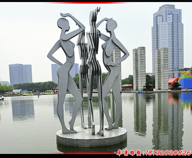 城市不锈钢人物艺术雕塑