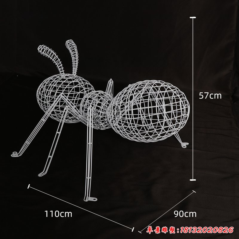 蚂蚁不锈钢镂空雕塑 (1)
