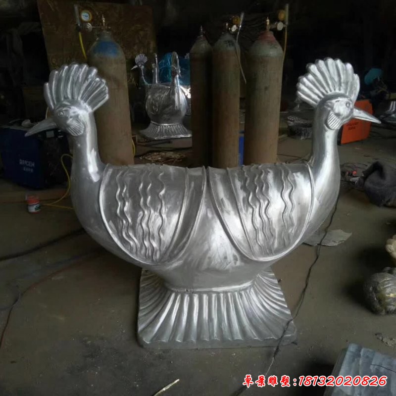 不锈钢动物造型座椅雕塑