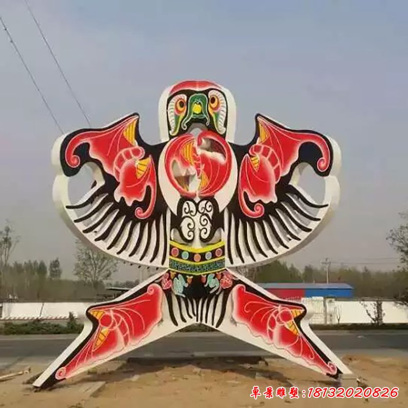 不锈钢风筝雕塑,广场风筝不锈钢雕塑 (1)