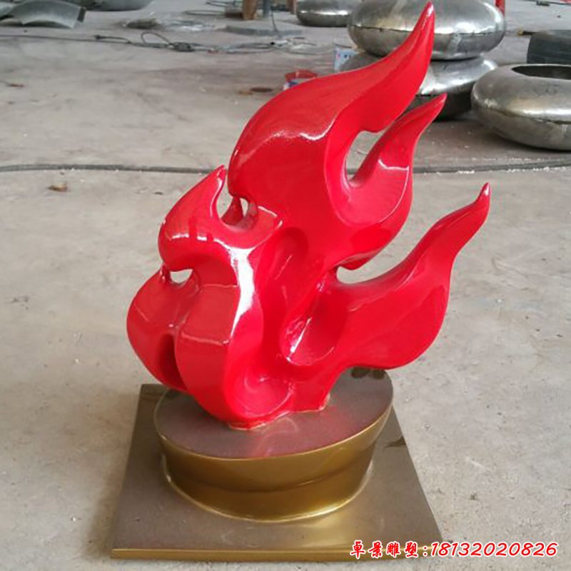 不锈钢火苗雕塑,景观不锈钢雕塑