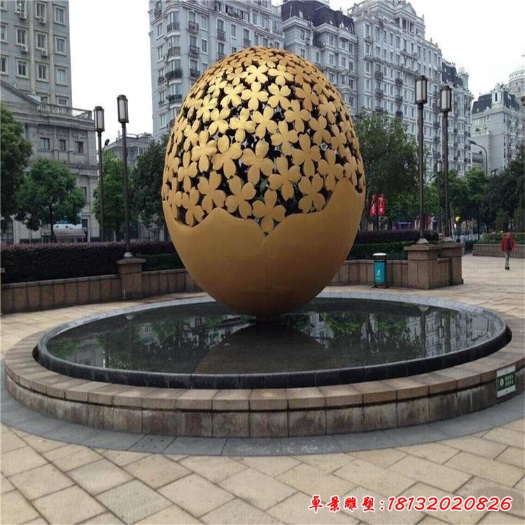 不锈钢镂空球摆件 雕塑