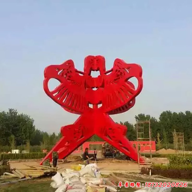 不锈钢风筝雕塑,广场风筝不锈钢雕塑 (3)