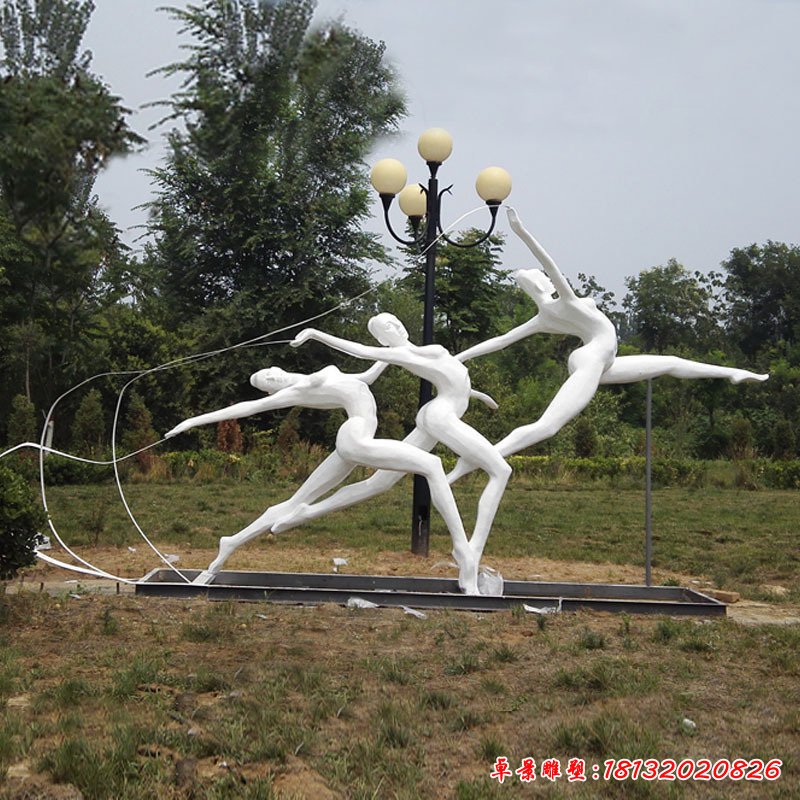 不锈钢体操运动员人物雕塑